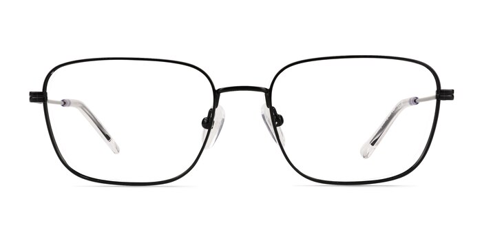 Manifest Shiny Black Métal Montures de lunettes de vue d'EyeBuyDirect