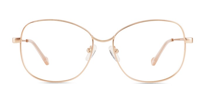 Maude Rose Gold Metal Eyeglass Frames from EyeBuyDirect