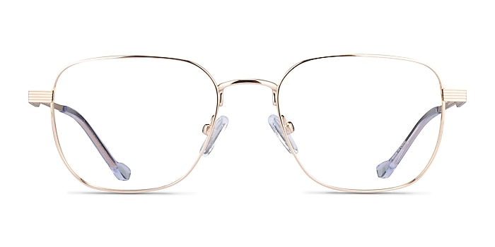 Shiloh Shiny Gold Métal Montures de lunettes de vue d'EyeBuyDirect