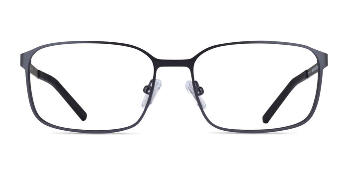 Zayn Matte Navy Metal Eyeglass Frames from EyeBuyDirect