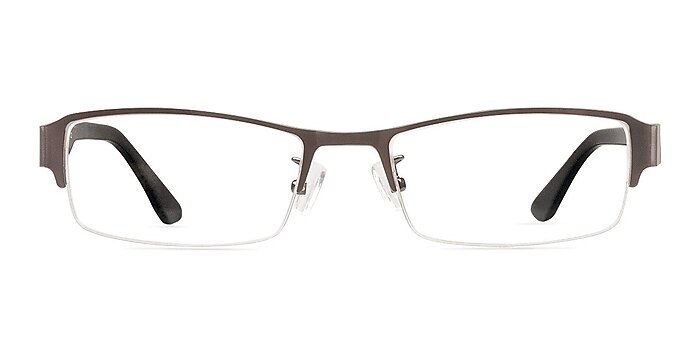 Ayaan Gunmetal Metal Eyeglass Frames from EyeBuyDirect