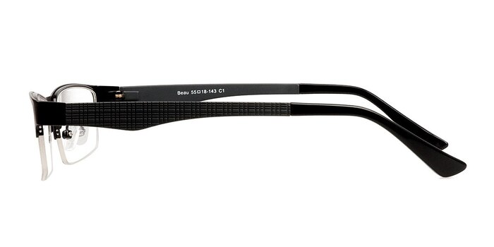 Beau Rectangle Black Glasses for Men | Eyebuydirect