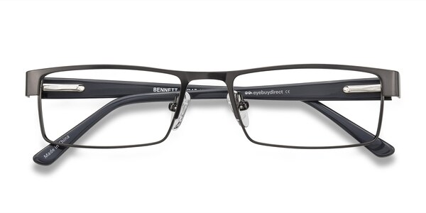 Bennett prescription eyeglasses (Gunmetal)