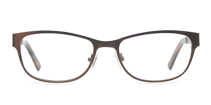 Aliza Coffee Metal Eyeglass Frames from EyeBuyDirect