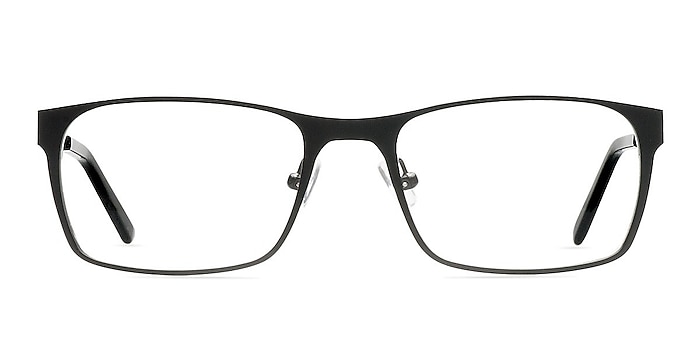 Dublin Matte Black Metal Eyeglass Frames from EyeBuyDirect