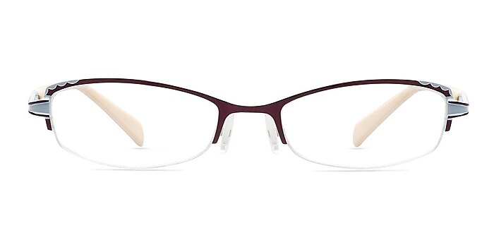Evan Purple Metal Eyeglass Frames from EyeBuyDirect
