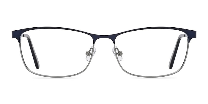 Ashlyn  Navy  Metal Eyeglass Frames from EyeBuyDirect
