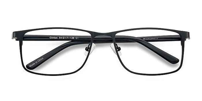  Black  Clinton -  Classic Metal Eyeglasses