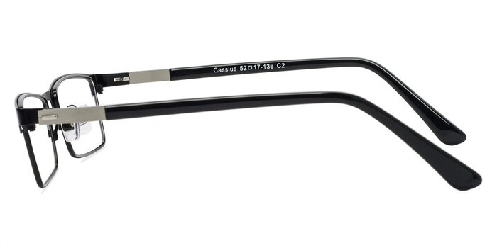 Cassius  Black  Métal Montures de lunettes de vue d'EyeBuyDirect