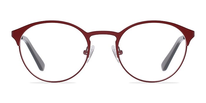 Little Time Matte/Red Metal Eyeglass Frames from EyeBuyDirect