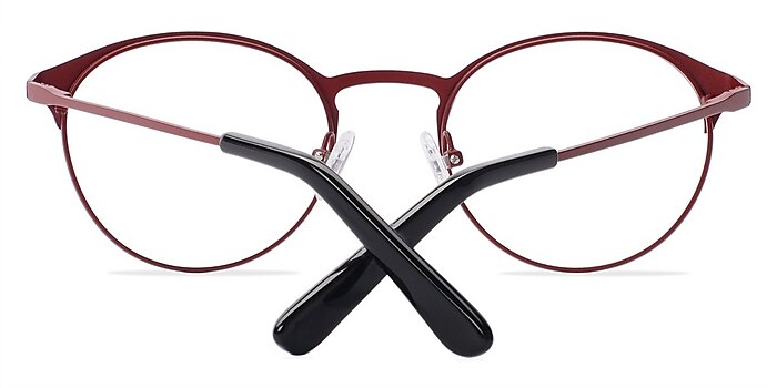 Matte/Red Little Time -  Classic Metal Eyeglasses