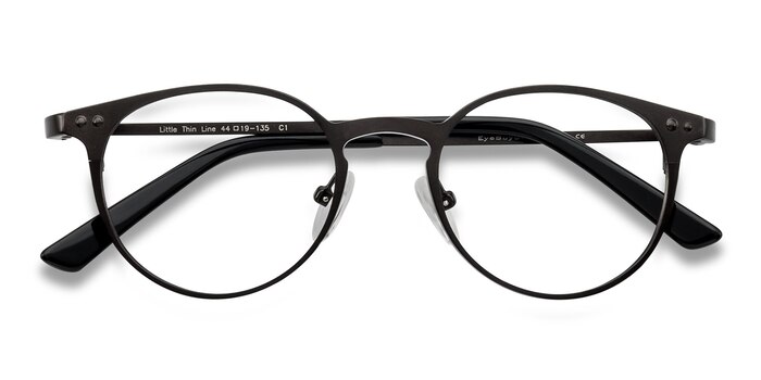 Coffee Little Thin Line -  Fashion Metal Eyeglasses