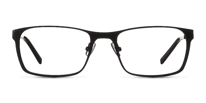 Dublin Matte Black Métal Montures de lunettes de vue d'EyeBuyDirect