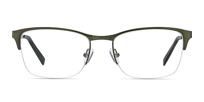 Time Green Metal Eyeglass Frames from EyeBuyDirect