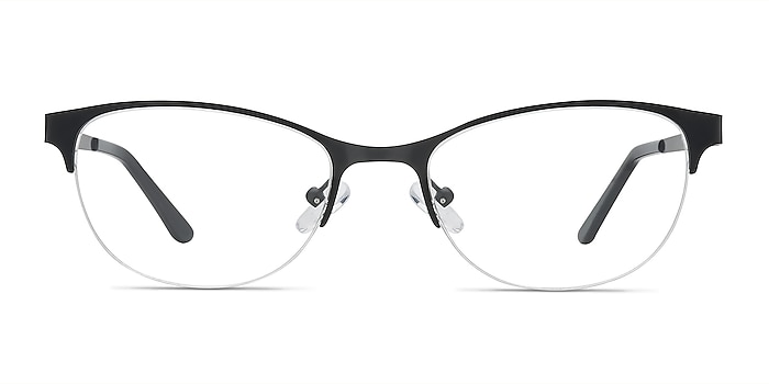 Melody Black Metal Eyeglass Frames from EyeBuyDirect