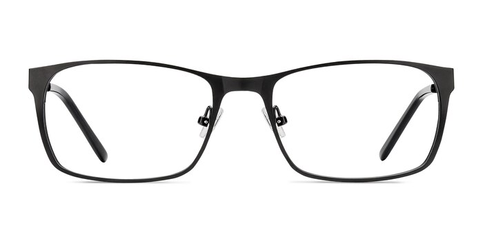 Dublin Matte Black Metal Eyeglass Frames from EyeBuyDirect