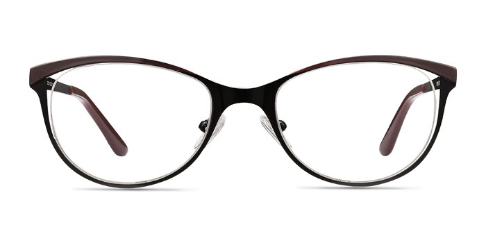 Deco Black Red Métal Montures de lunettes de vue d'EyeBuyDirect