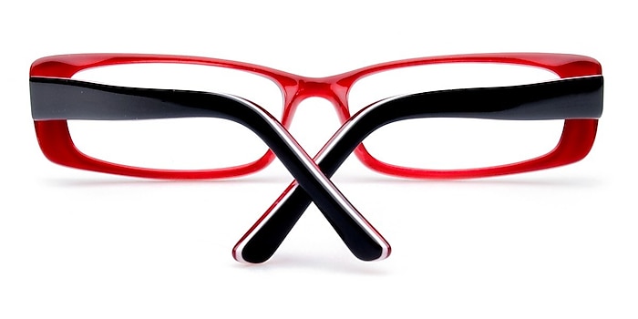 Red/Black Philly -  Colorful Plastic Eyeglasses
