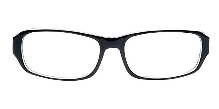 JA00037 Black/Clear Acetate Eyeglass Frames from EyeBuyDirect