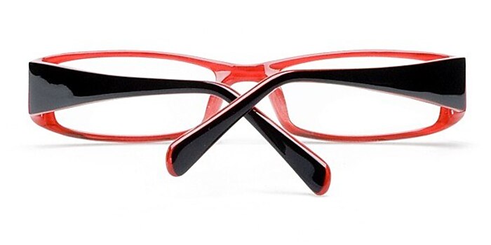 Black/Red JA00038 -  Colorful Acetate Eyeglasses