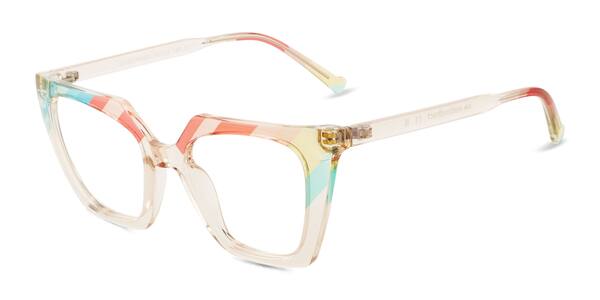 Multicolor Clear Stand Proud -  Plastic Eyeglasses