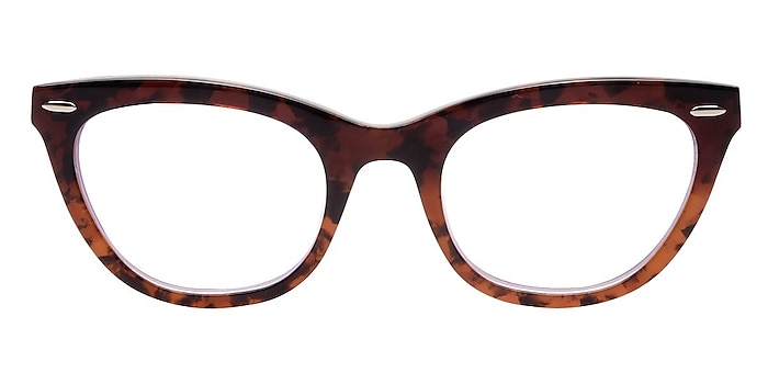 Ellie Purple/Tortoise Acetate Eyeglass Frames from EyeBuyDirect