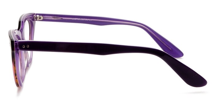 Ellie Purple/Tortoise Acétate Montures de lunettes de vue d'EyeBuyDirect