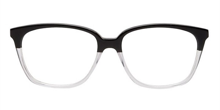 Dno Black/Clear Acetate Eyeglass Frames from EyeBuyDirect