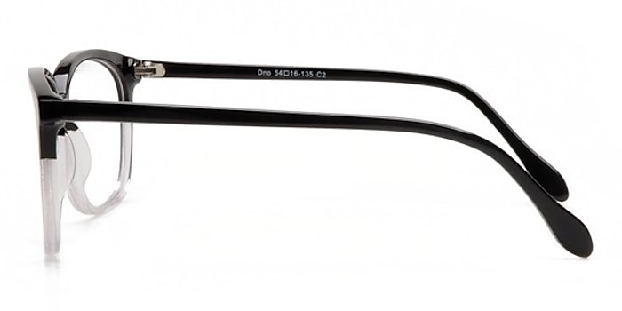 Dno Black/Clear Acetate Eyeglass Frames from EyeBuyDirect