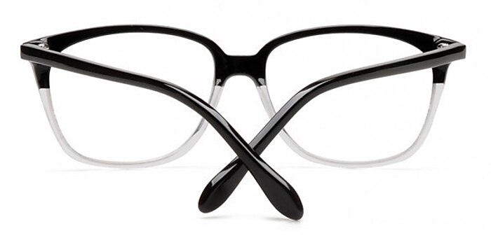 Black/Clear Dno -  Acetate Eyeglasses
