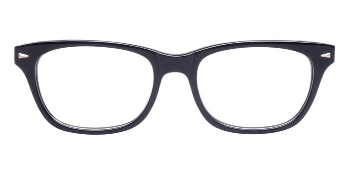 Retro09 Black Acetate Eyeglass Frames from EyeBuyDirect