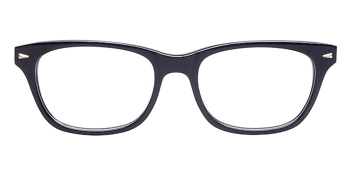 Retro09 Black Acetate Eyeglass Frames from EyeBuyDirect