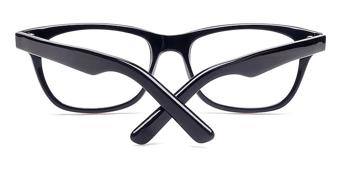 Black Retro09 -  Geek Acetate Eyeglasses