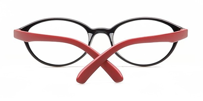 Black/Red Dmitrov -  Colorful Acetate Eyeglasses