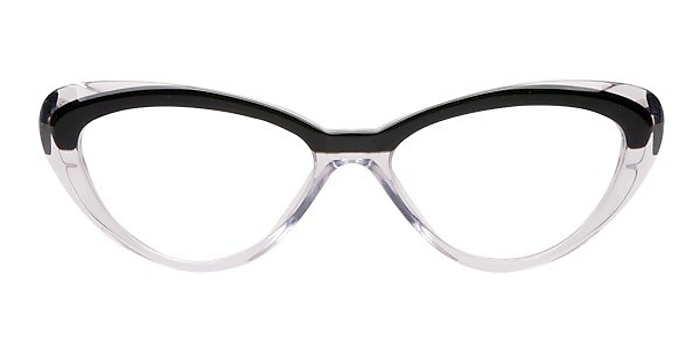 Gryazi Black/Clear Acetate Eyeglass Frames from EyeBuyDirect