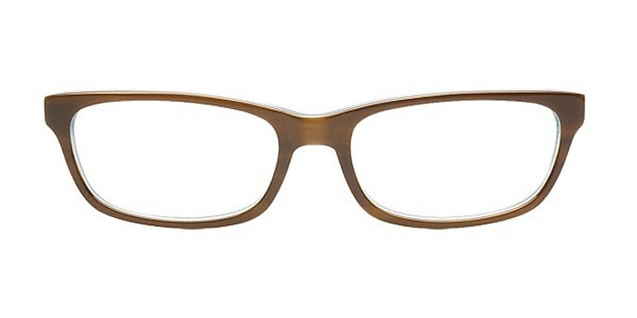 Luza Brown/Blue Acetate Eyeglass Frames from EyeBuyDirect