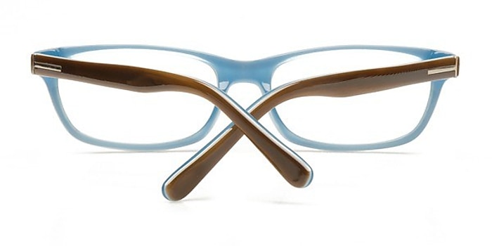 Brown/Blue Luza -  Colorful Acetate Eyeglasses