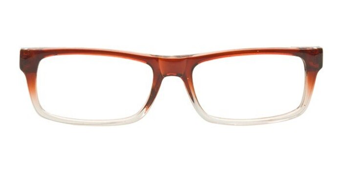 Garden Brown/Clear Plastique Montures de lunettes de vue d'EyeBuyDirect
