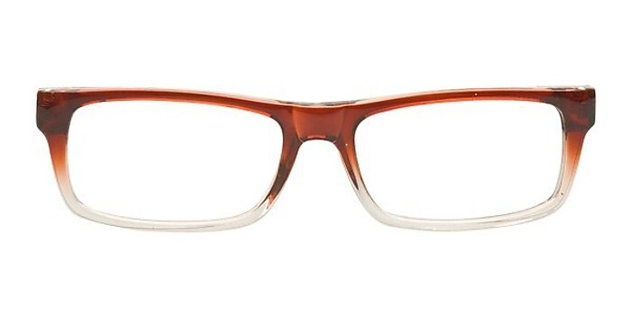 Garden Brown/Clear Plastic Eyeglass Frames from EyeBuyDirect