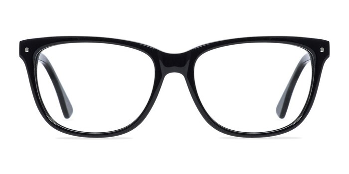 OX-095 Black Acetate Eyeglass Frames from EyeBuyDirect