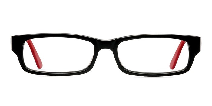 Ukungsbacka Black/Red Acétate Montures de lunettes de vue d'EyeBuyDirect