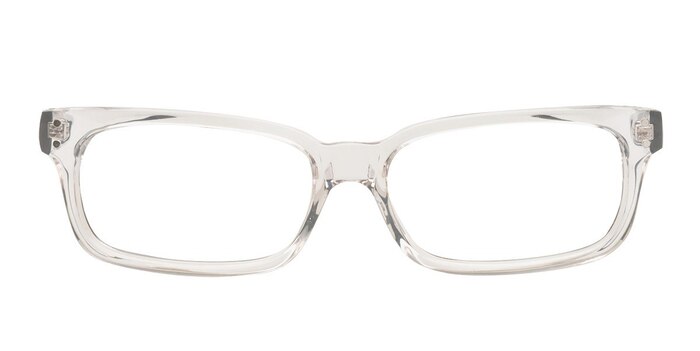 Model 3 Clear/Black Acetate Eyeglass Frames from EyeBuyDirect