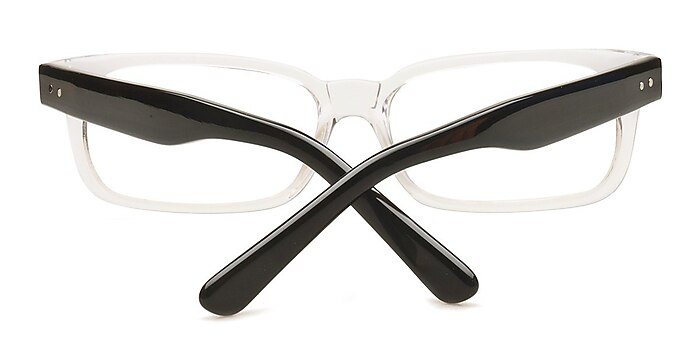 Clear/Black Model 3 -  Acetate Eyeglasses