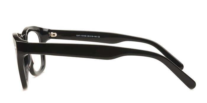 GAF-110194 Noir Acétate Montures de lunettes de vue d'EyeBuyDirect