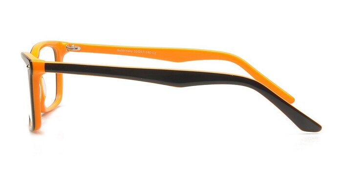 Gubkinsky Black/Orange Acétate Montures de lunettes de vue d'EyeBuyDirect