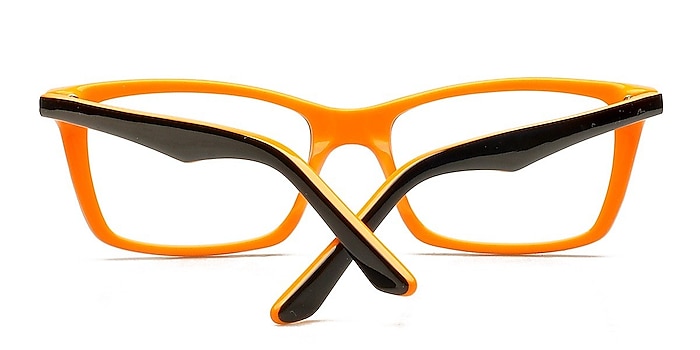 Black/Orange Gubkinsky -  Colorful Acetate Eyeglasses