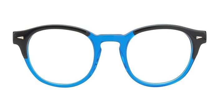 Gudermes Blue/Black Acétate Montures de lunettes de vue d'EyeBuyDirect