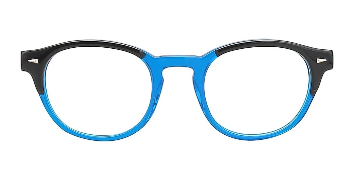 Gudermes Blue/Black Acetate Eyeglass Frames from EyeBuyDirect