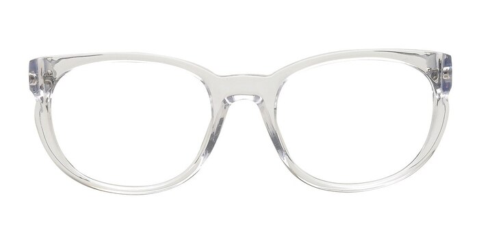 Domodedovo Clear/Blue Acetate Eyeglass Frames from EyeBuyDirect