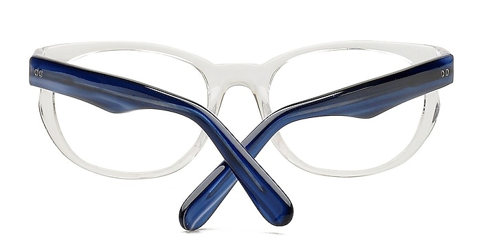 Clear/Blue Domodedovo -  Colorful Acetate Eyeglasses
